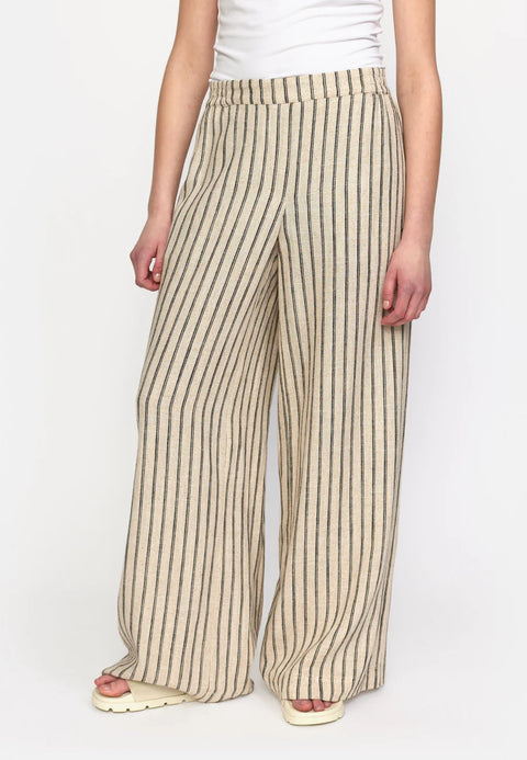 Kasia Pants, Pure Cashmere Pinstripe