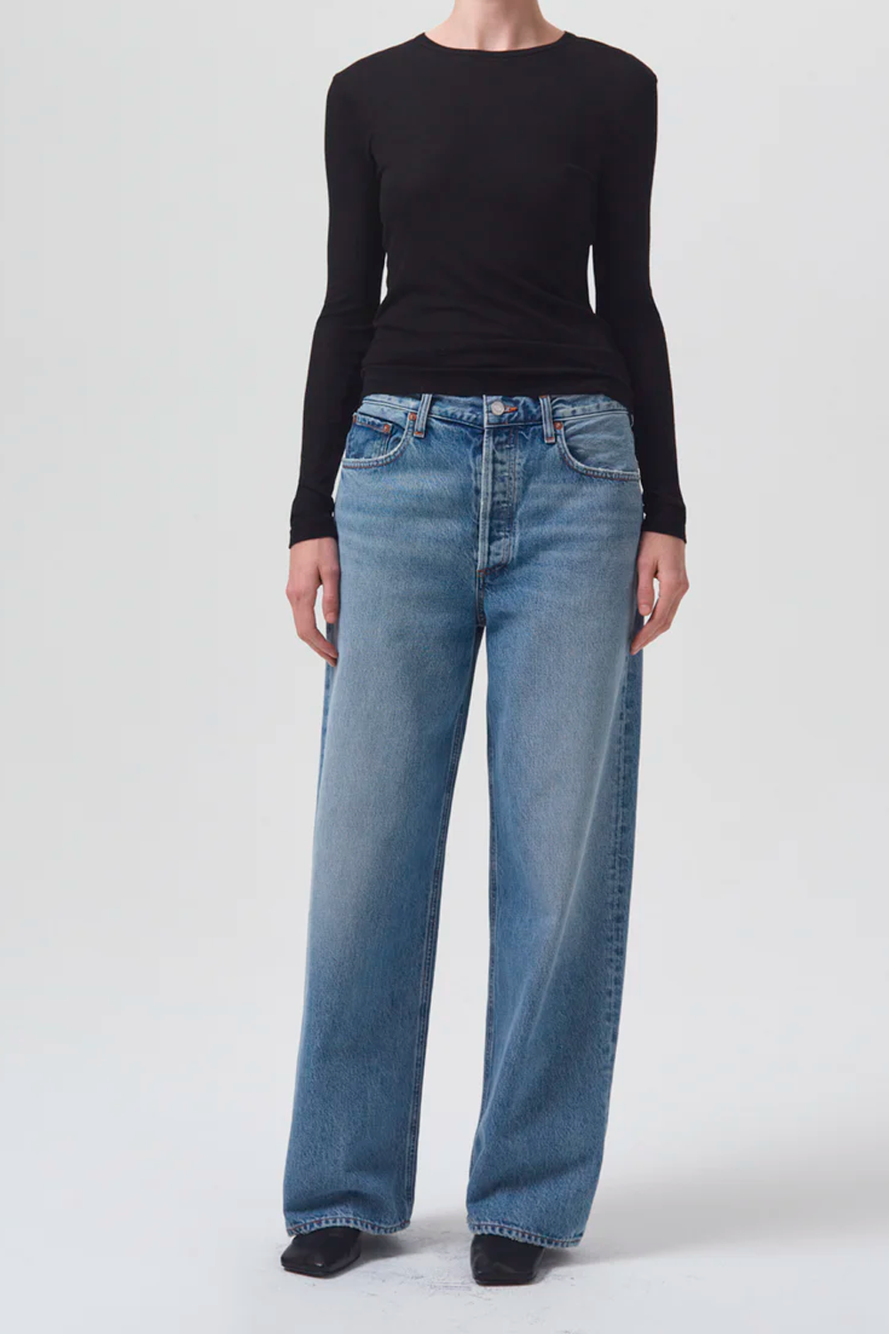 Low Slung Baggy Jeans in Libertine