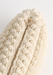 Linn Clutch, Pure Ecru