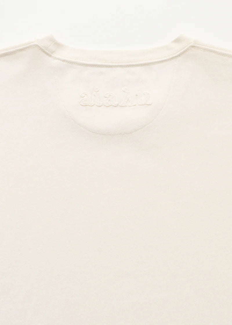 Lui Circular Tee, Pure Ecru