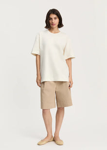 Lui Circular Tee, Pure Ecru