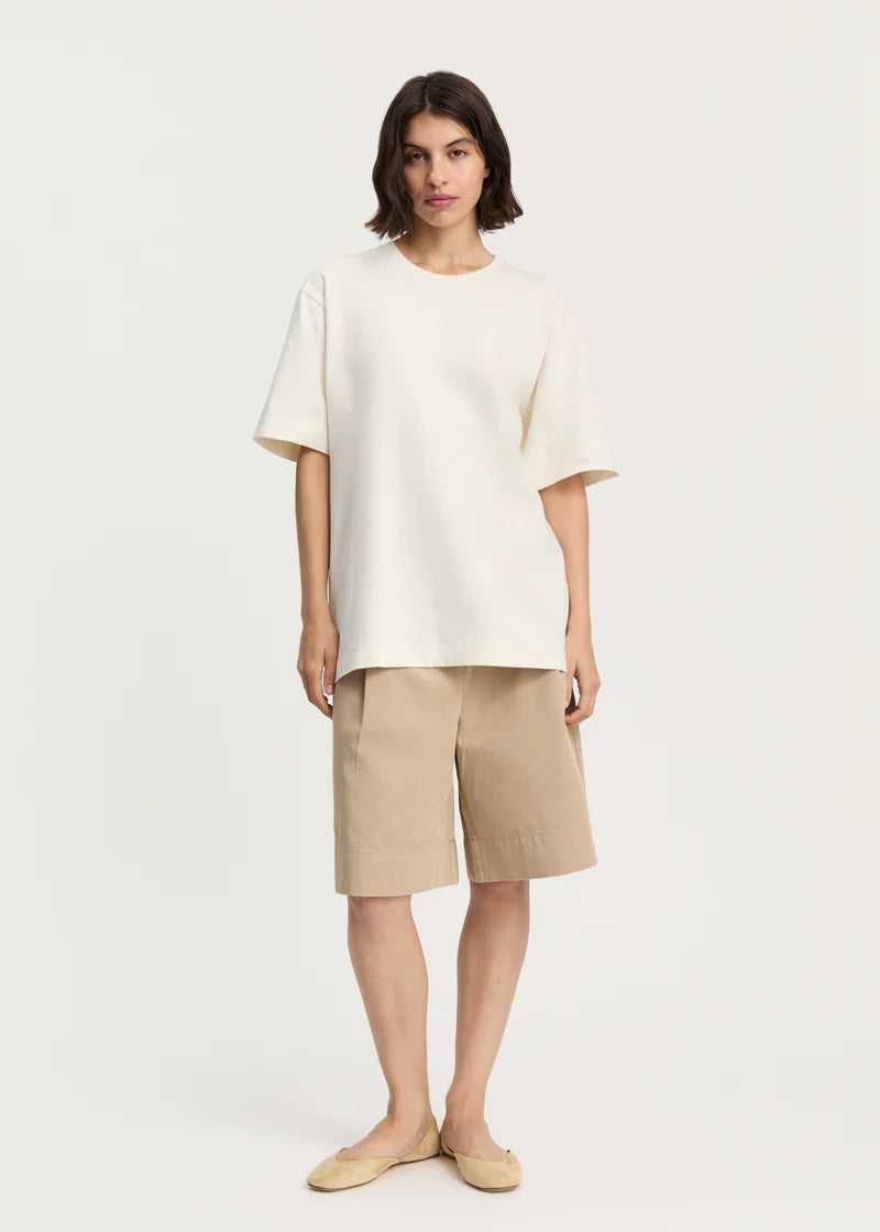 Lui Circular Tee, Pure Ecru