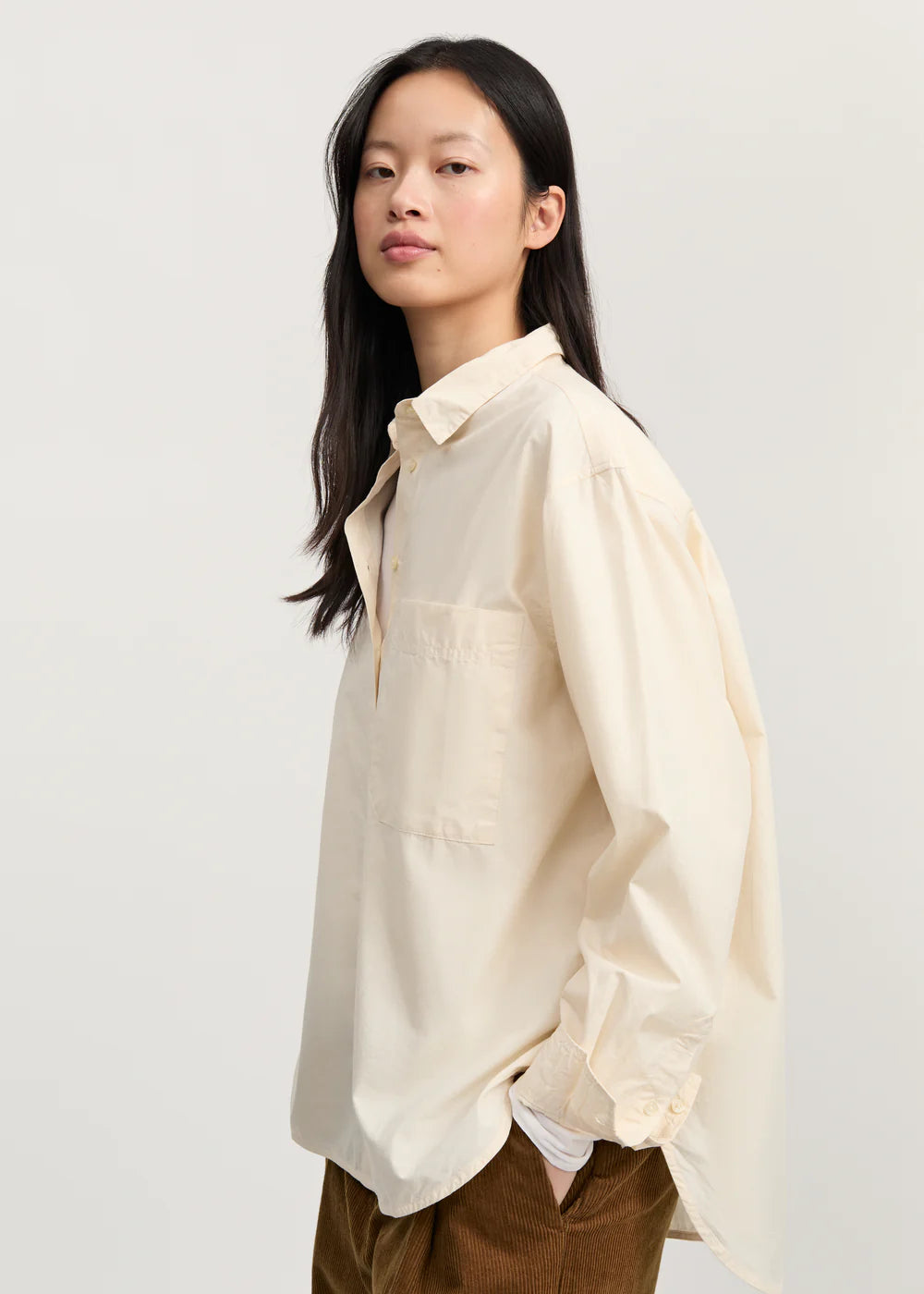 Lynette Shirt, Pure Ecru
