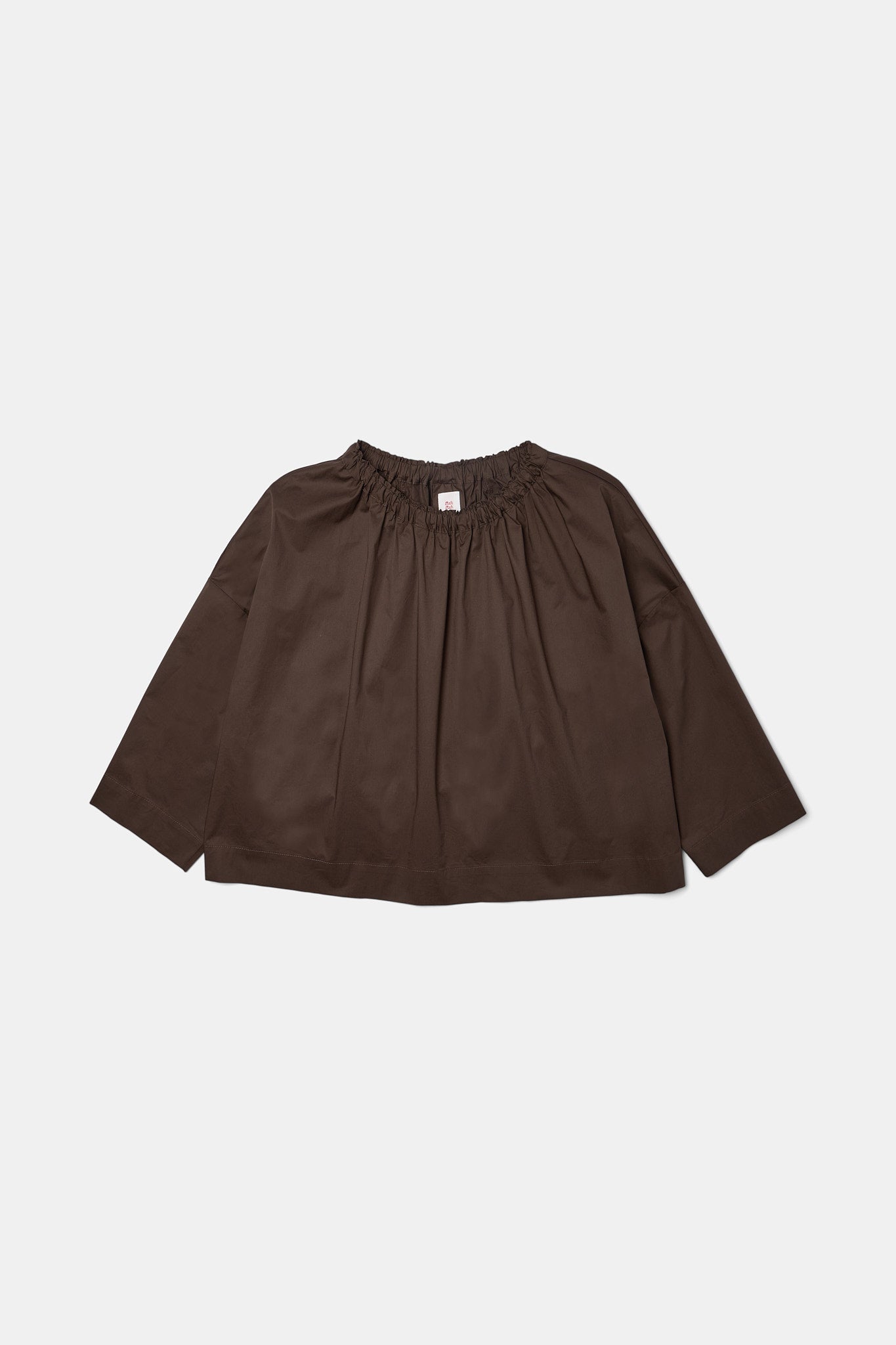 Magrethe LS Tie Top, Brown