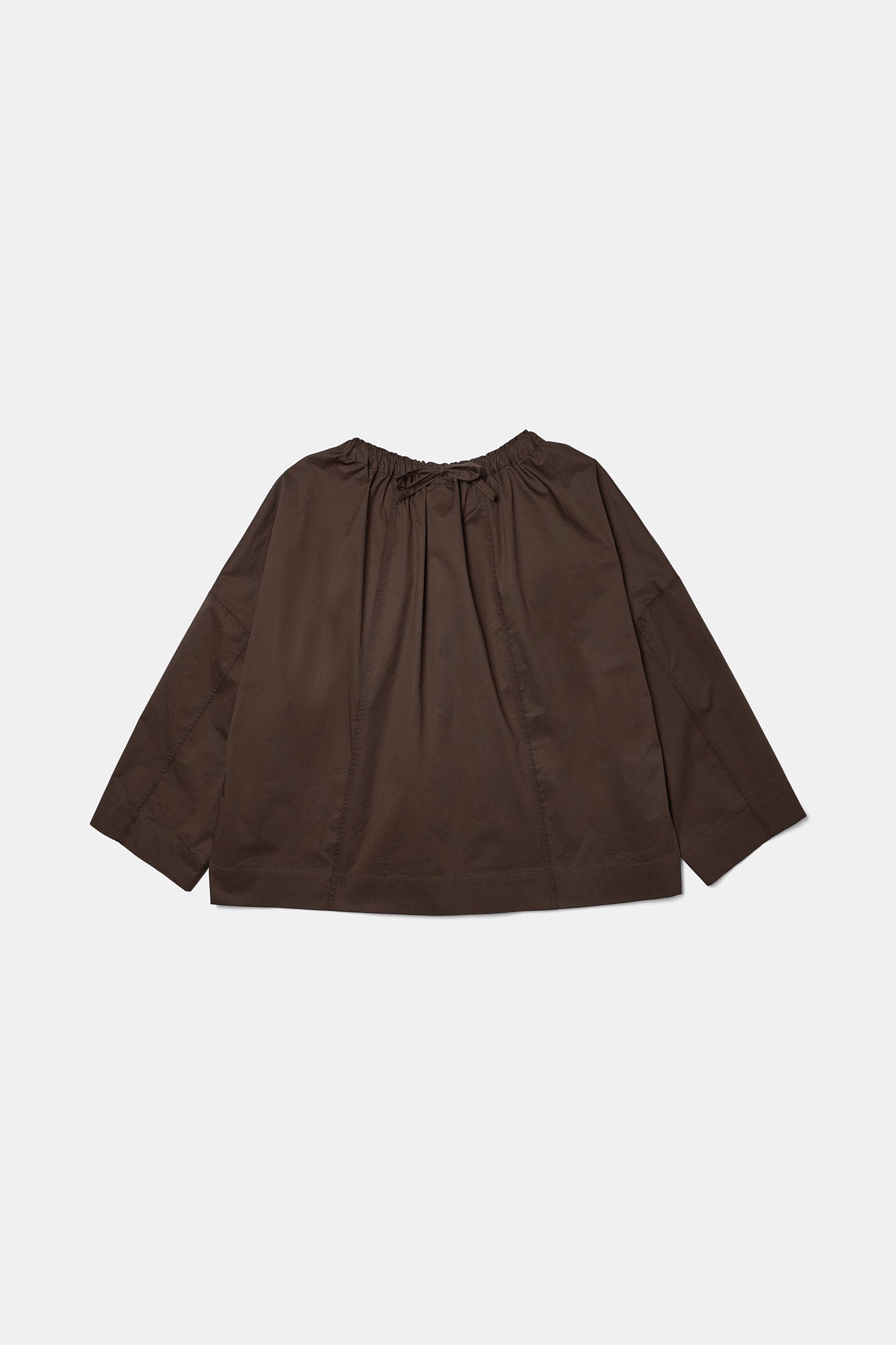 Magrethe LS Tie Top, Brown