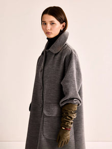 Astrid Long Coat, Grey