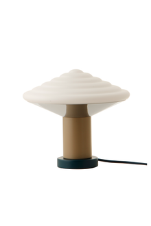 Whipped bordlampe Ocean Blue tændt