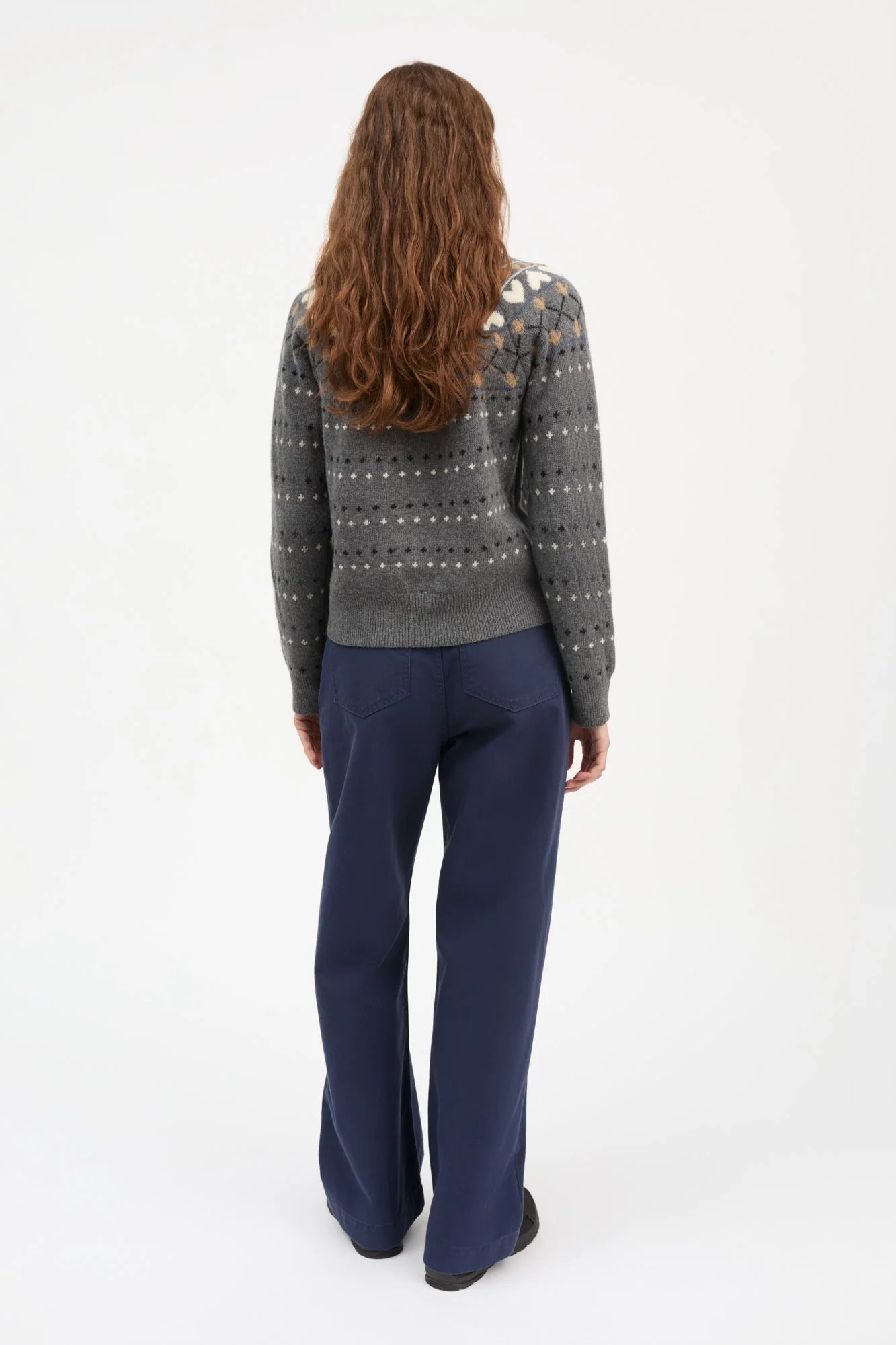Misty Jumper, Grey jacquard