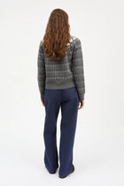 Misty Jumper, Grey jacquard
