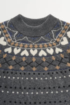 Misty Jumper, Grey jacquard