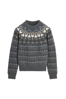 Misty Jumper, Grey jacquard