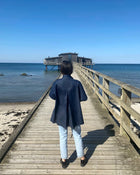 Short Mok coat, Denim