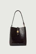 Bello Bag, Marron Foncé Croc (Brun Croc)