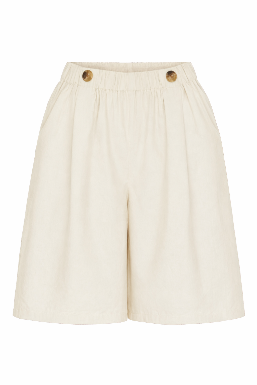 Irissa Wide Shorts, White Sand