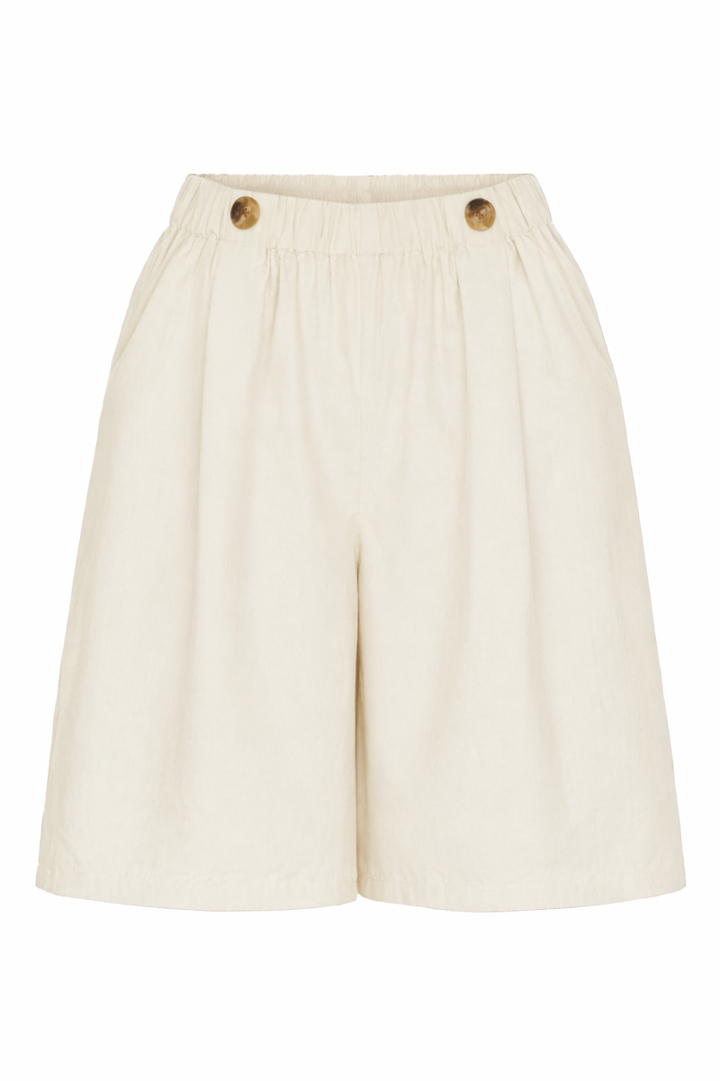 Irissa Wide Shorts, White Sand