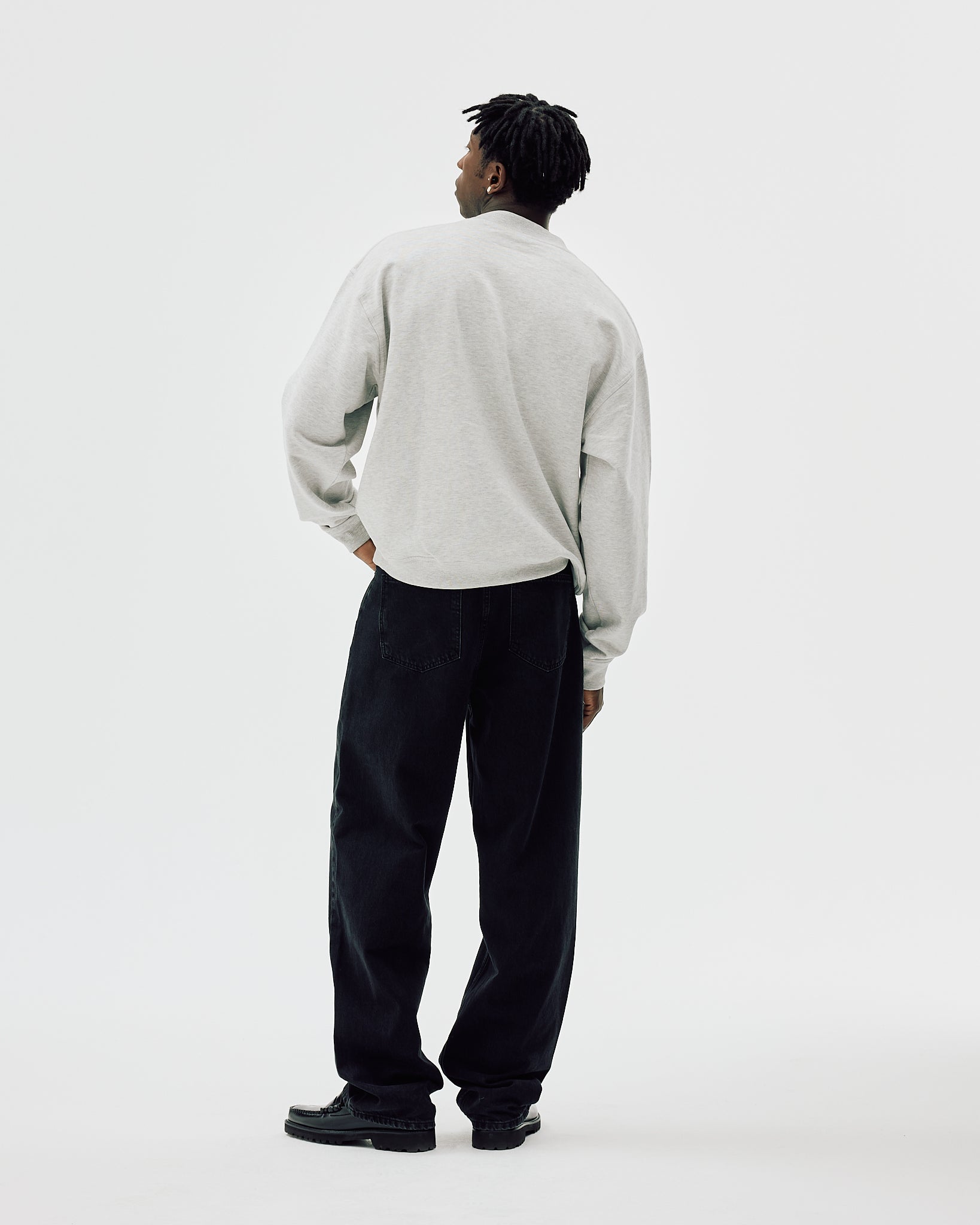 Oversized Crewneck All Field Apparel, Cloudy Grey