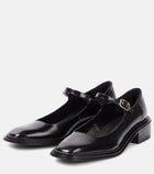 Penelope, Black Polished Leather Babies