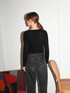 Nellie LS Blouse, Black