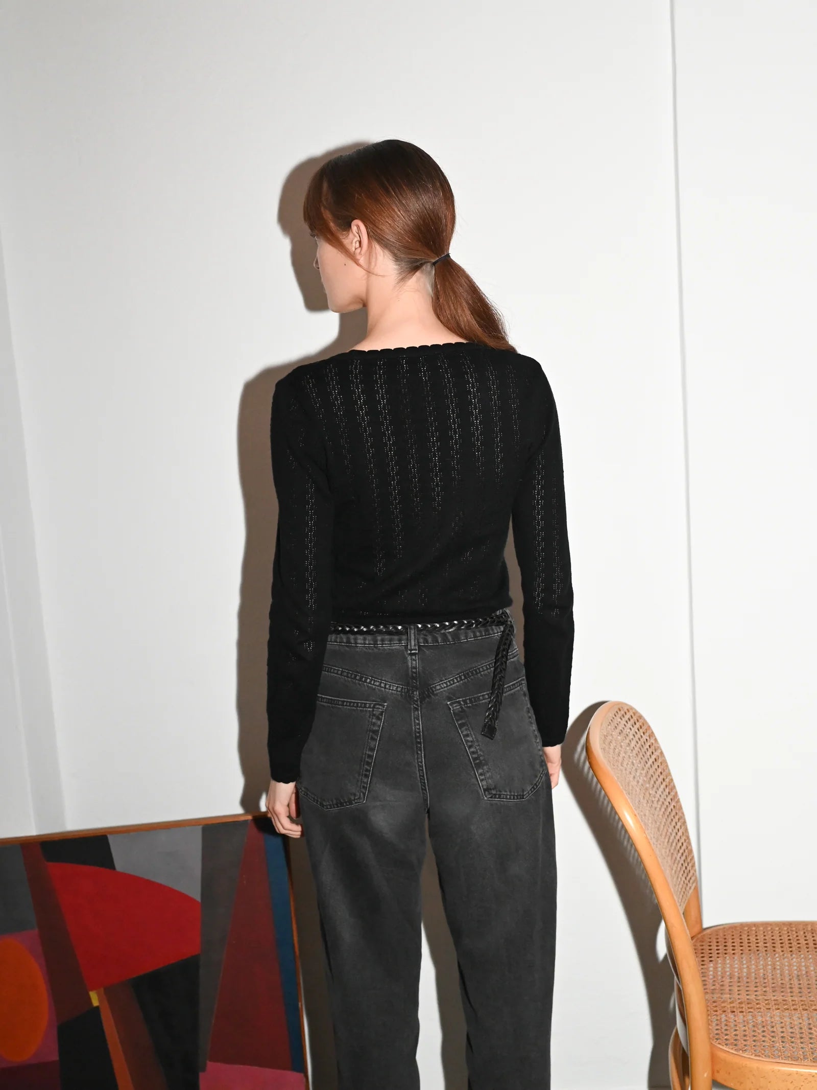 Nellie LS Blouse, Black