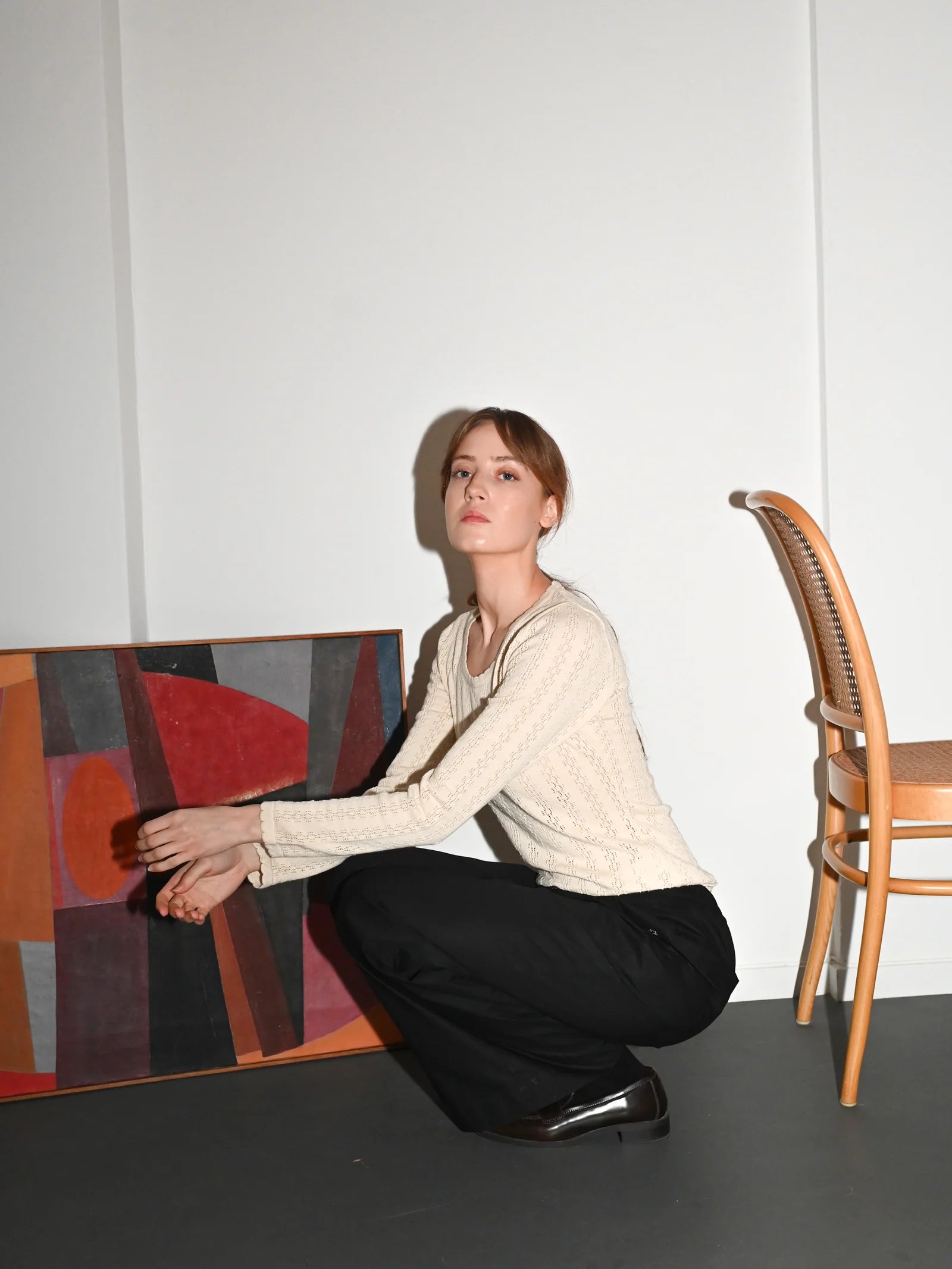 Nellie LS Blouse, Ecru