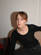 Nellie LS Blouse, Black