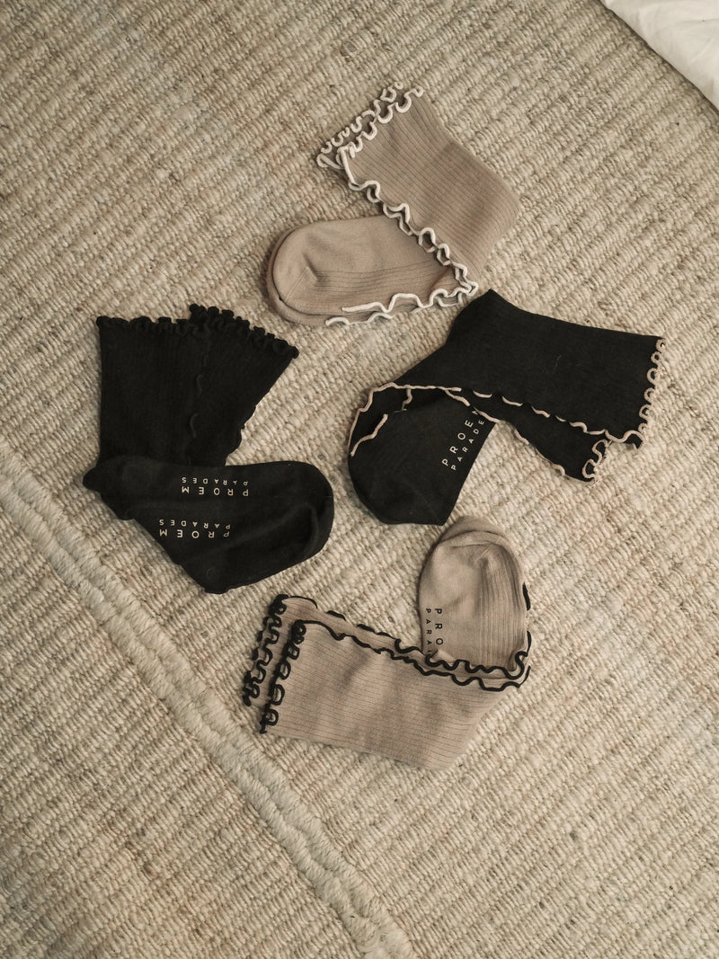 Kusama Socks 2 pack, Black