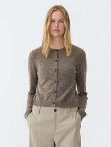 Women's O-Cardigan, Truffle