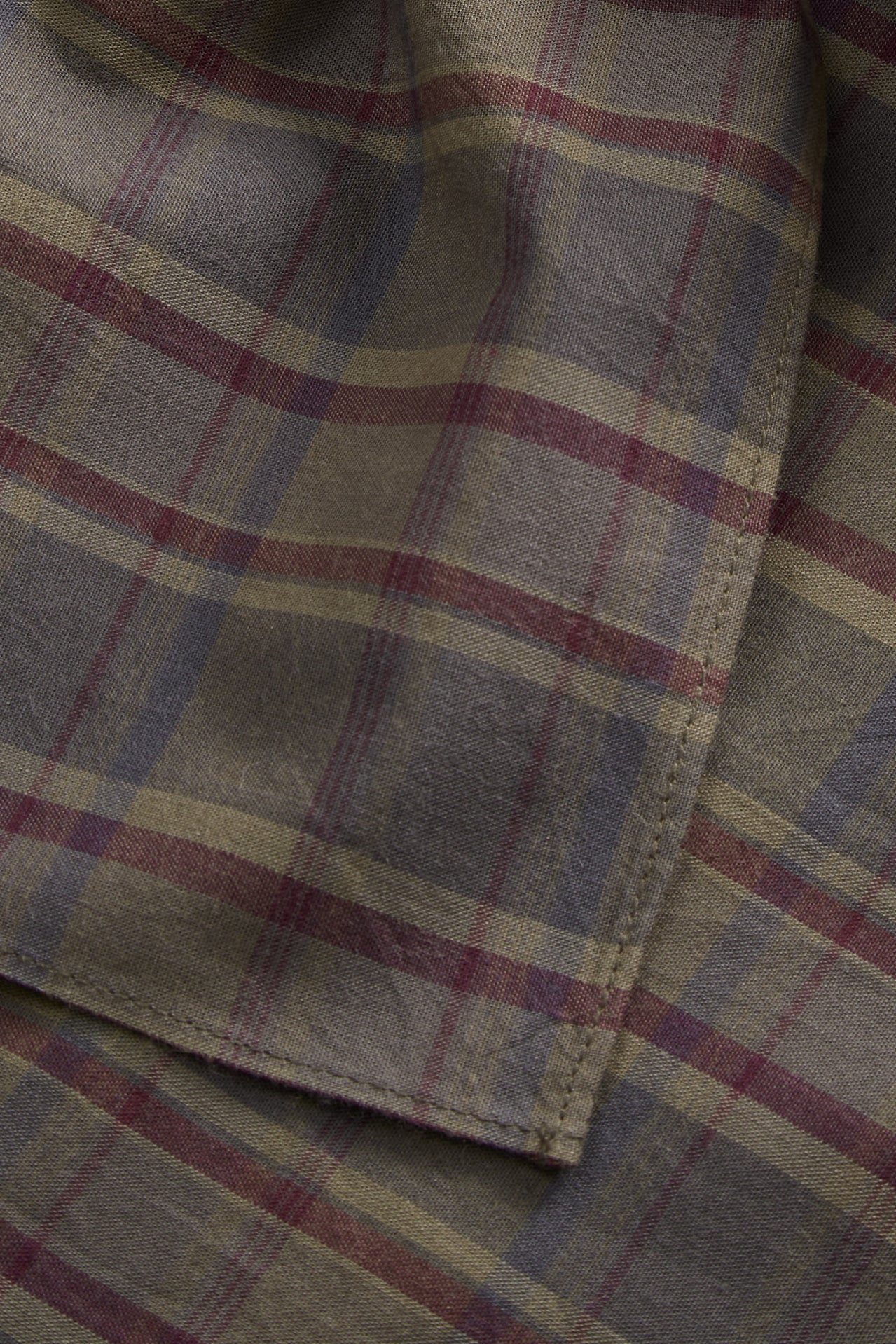 Pluie Scarf, Green/red check