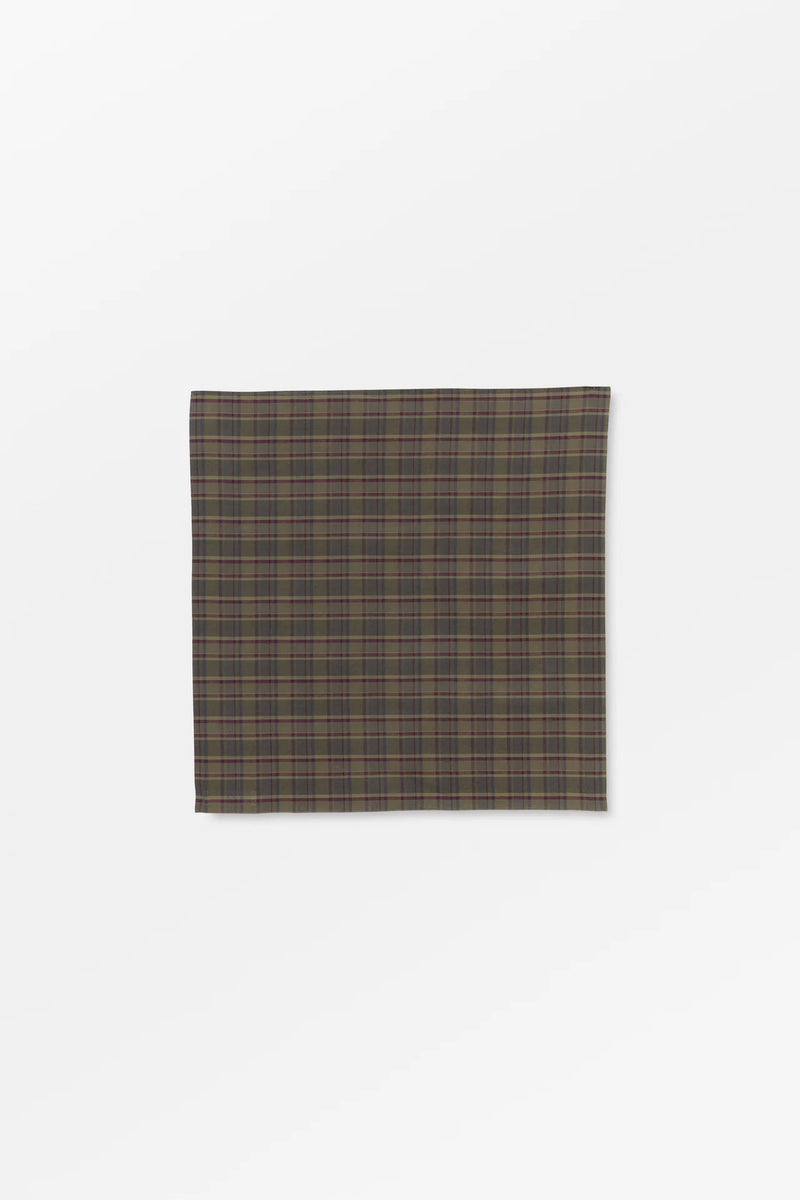Pluie Scarf, Green/red check