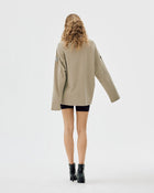 Oversize Long Sleeve Polo, Laurel Oak