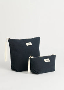 Pouch Linen, Navy