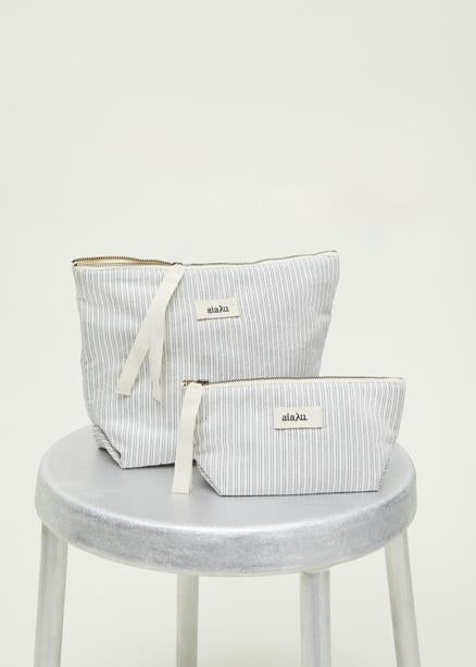 Pouch mini striped, Night Sky