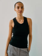 Nellie Knit Tank Top, Black