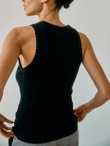 Nellie Knit Tank Top, Black