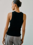 Nellie Knit Tank Top, Black