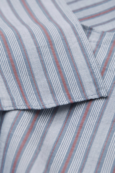Raine Scarf, Blue/Red stripe