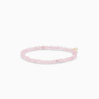 Rosakvarts armbånd, 4mm