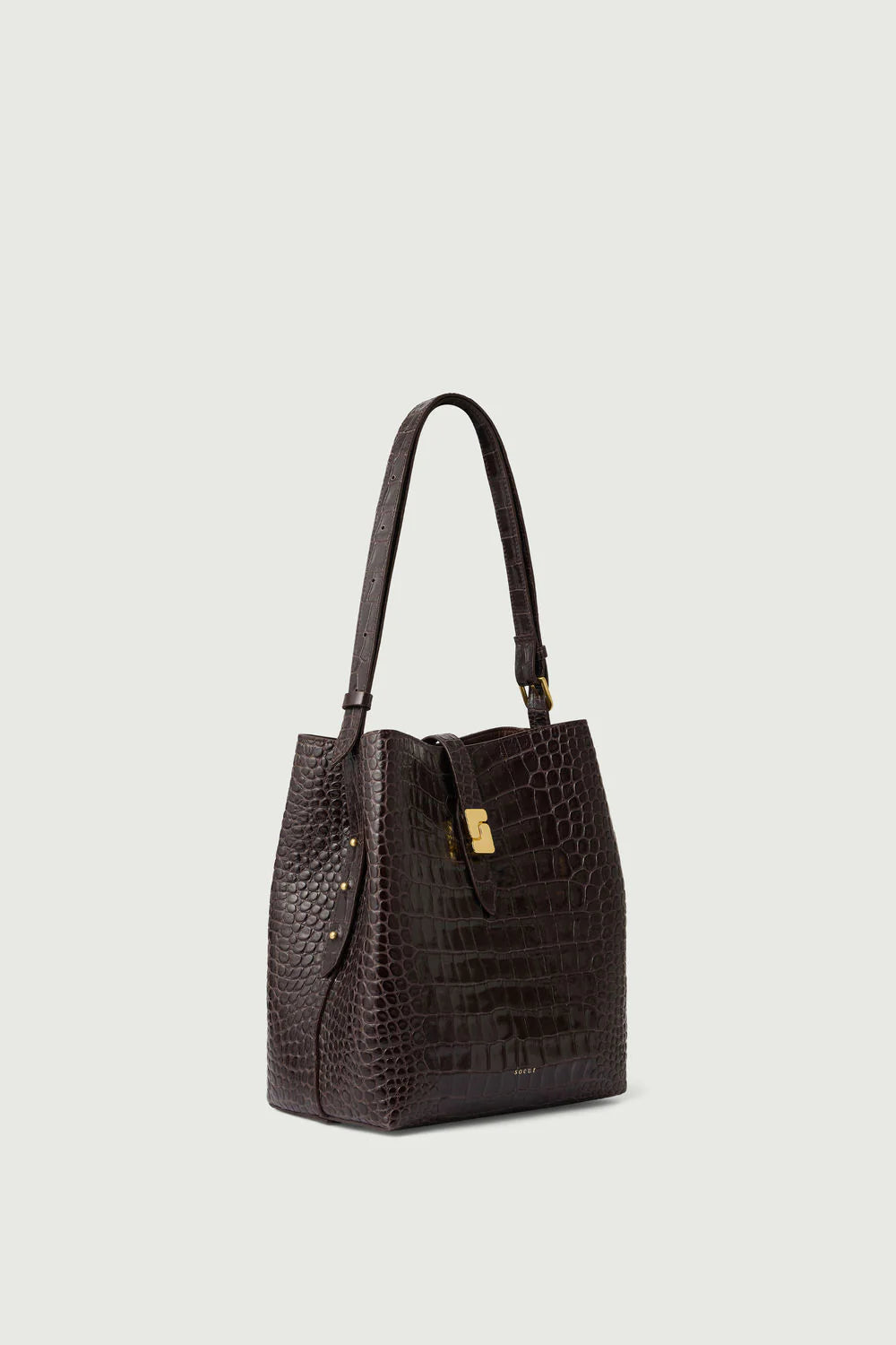 Bello Bag, Marron Foncé Croc (Brun Croc)