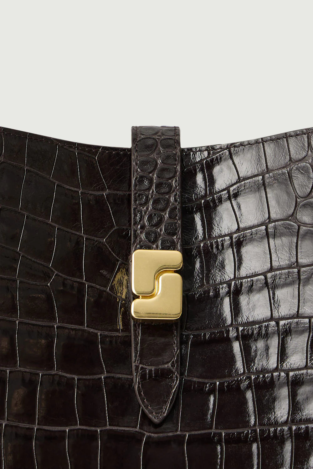 Bello Bag, Marron Foncé Croc (Brun Croc)