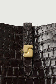 Bello Bag, Marron Foncé Croc (Brun Croc)