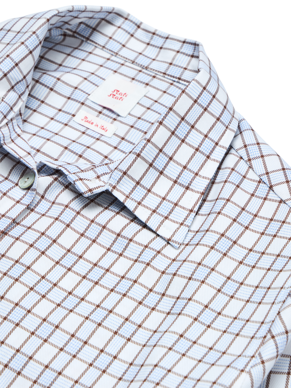 Signe Shirt, White/Brown Check