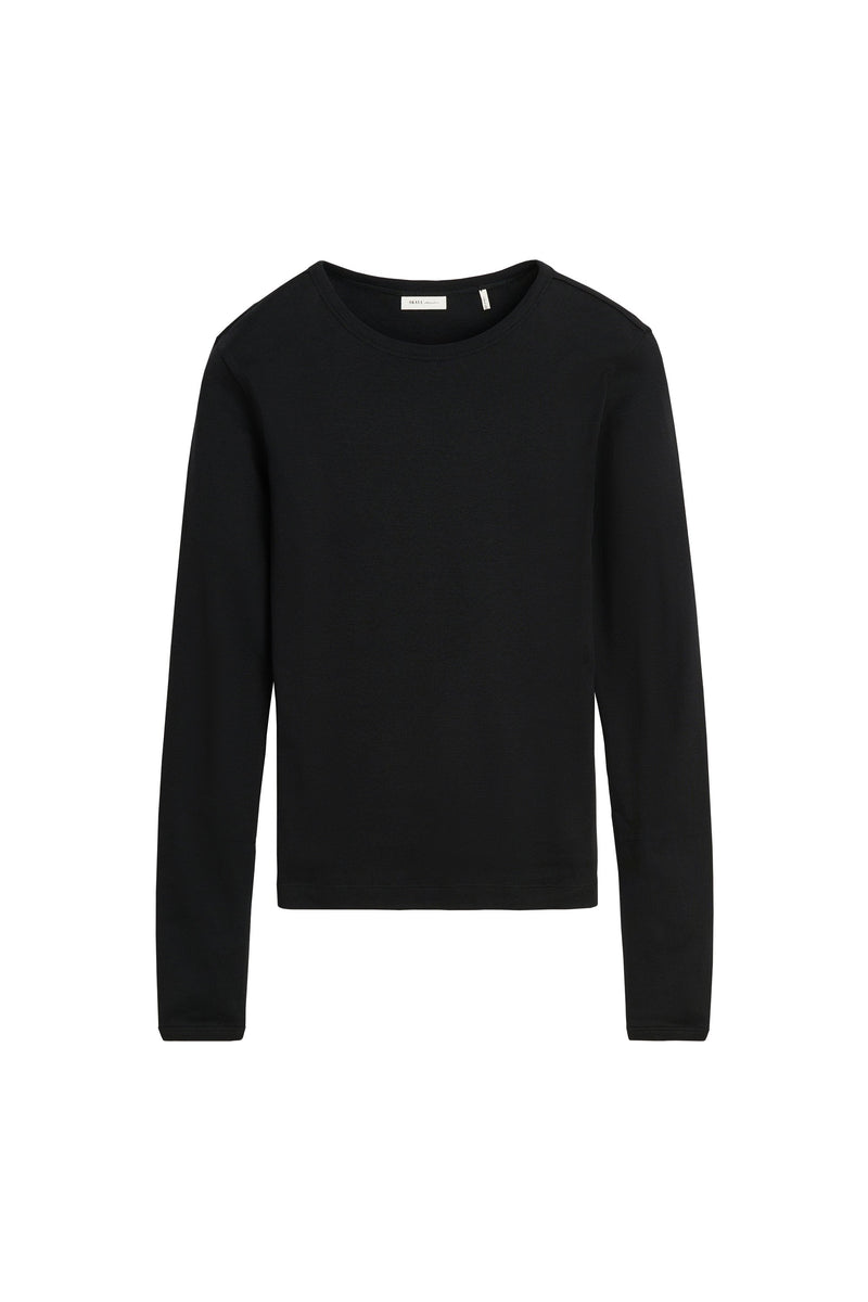 Seventies O-neck Blouse, Black