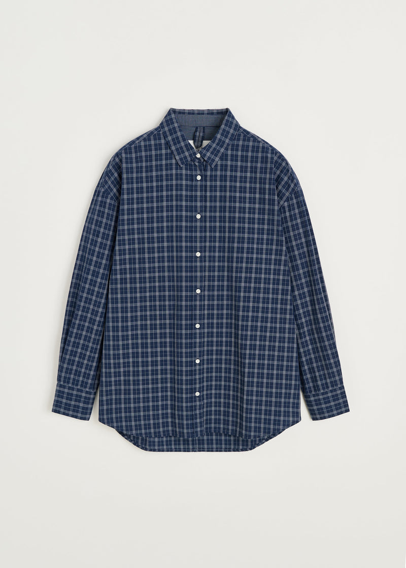 Shirt Check 3195, Mix Navy