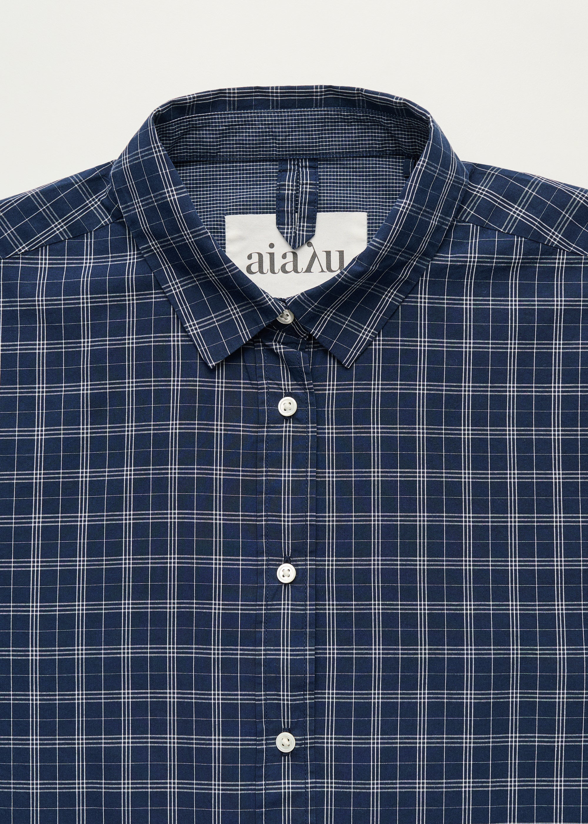 Shirt Check 3195, Mix Navy