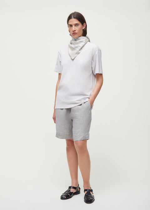 Shorts Long Linen, Grey