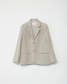 Linen Straight Blazer, Nature