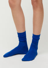Silk Socks, Blue