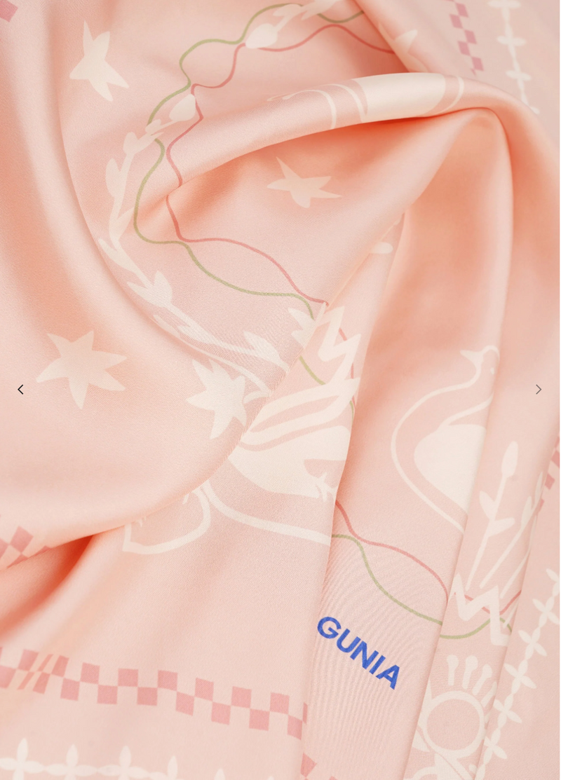 Lybid Silk scarf, Pink 55x55 cm