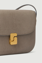 Bellisima Mini Bag, Grey Caviar leather