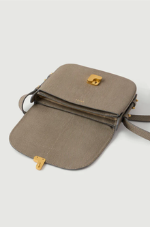 Bellisima Mini Bag, Grey Caviar leather